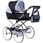 Játék Retro babakocsi 2az1-ben New Baby Natálka fehér - fekete (SÉRÜLT CSOMAGOLÁS)