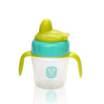 CUP 150ml csőrös itatópohár TÜRKIZKÉK/SÁRGA