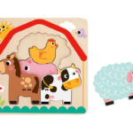 TOOKY fajáték fa farm puzzle 7 dbos szett