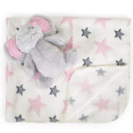Cangaroo Takaró 90x75cm elefánt plüss pink