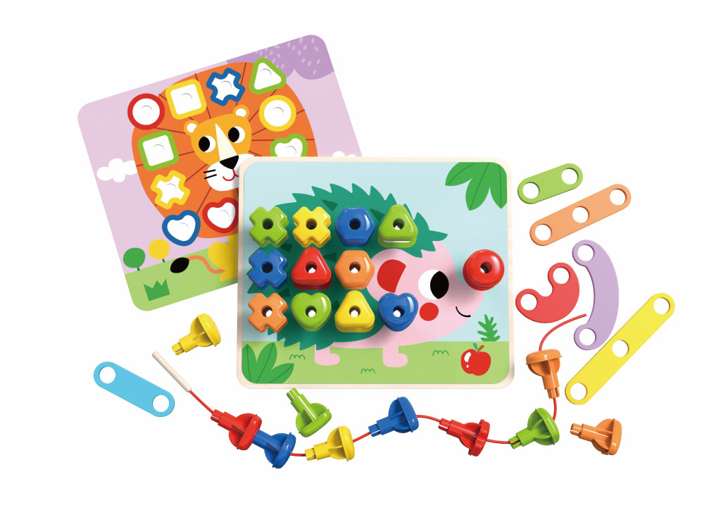 Tooky Toy fűzöcske szivárvány/süni