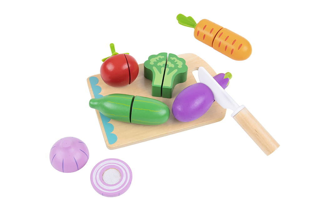 Tooky Toy fa vágódeszka ZÖLDSÉGEK