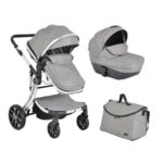 Polly 2in1 babakocsi SZETT:sport+mózes+ kistáska SZÜRKE