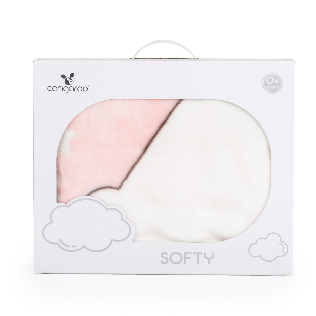 TAKARÓ SOFTY pihe puha kicsi 80*110cm  jegesmedvés PINK