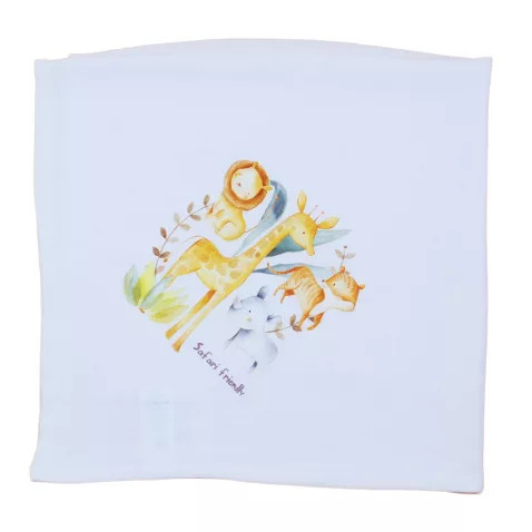 Tetra kifogó - fürdőlepedő 140x140cmcm fehér szafaris