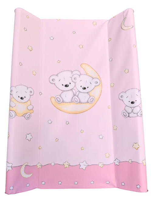 DOMBABY Pelenkázó lap puha vállas P70x50 cm Macis PINK
