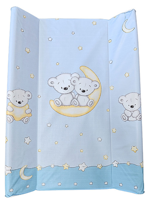 DOMBABY Pelenkázó lap kemény  M70x50 cm Macis KÉK