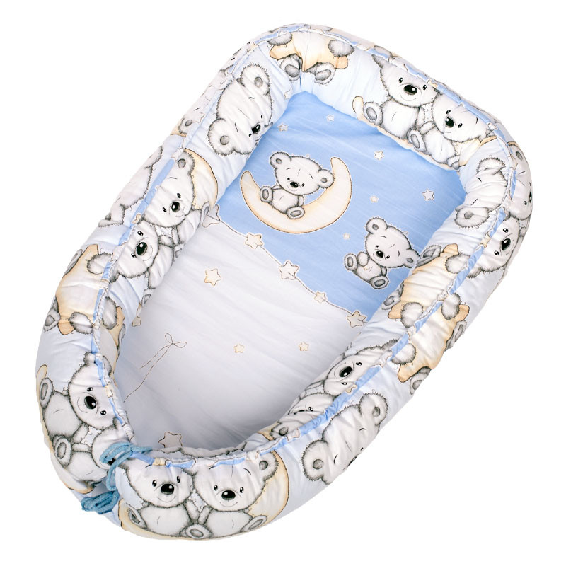 DOMBABY Babafészek  50x75cm MACIS KÉK