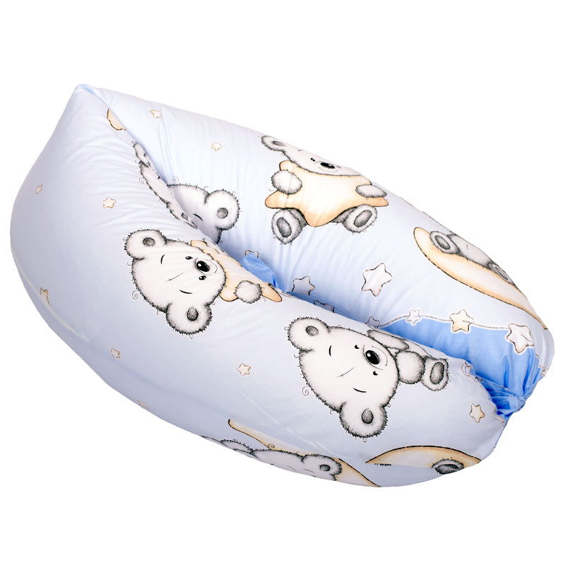 DOMBABY terhességi és szoptatós párna 30x120 cm MACIS KÉK